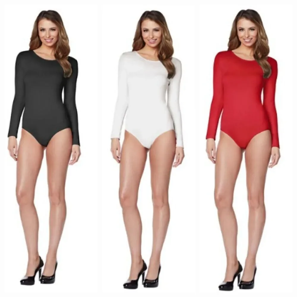 🔹️NIB Spirit Red Long Sleeve Bodysuit Small/Medium - Picture 7 of 7